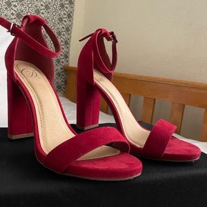 Red Heels with strap